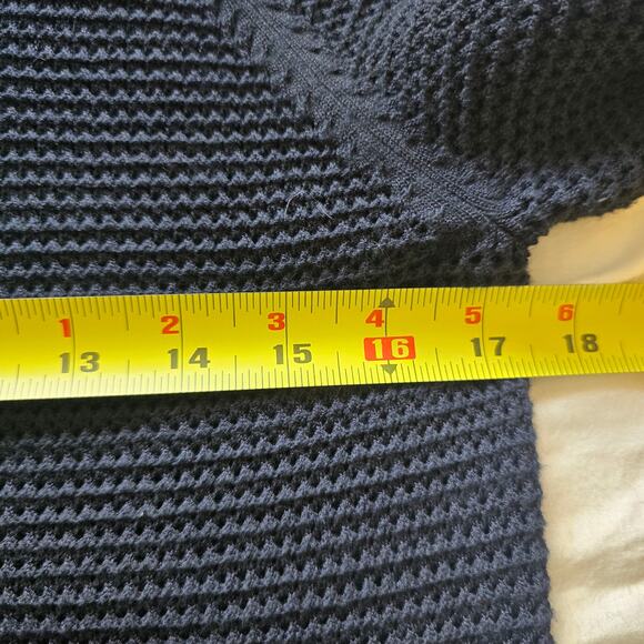 Scotch & Soda Womens Mesh Pullover Sweater Navy Size 2 Nautical Spring Summer - Picture 8 of 9